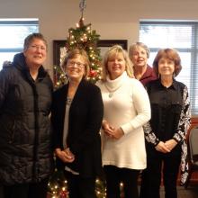 L-R: Amy Allen, Jeanne Burt, Lily Melch, Nancy Keeney, Claudette Higgins