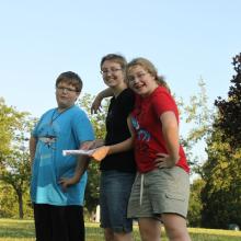 outdoor rehearsal for The Wind in the Willows